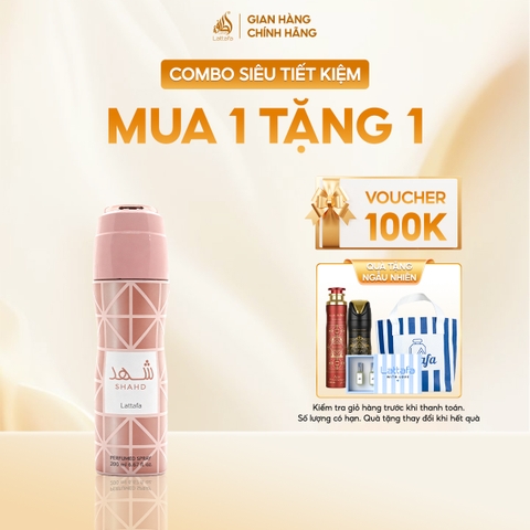 Lattafa xịt khử mùi toàn thân Shahd