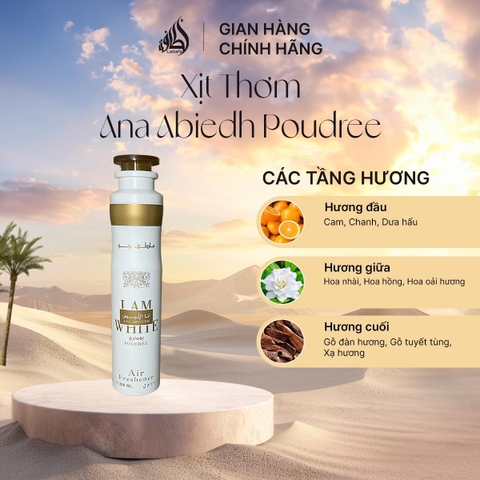 Lattafa xịt thơm phòng Ana Abiedh Poudree