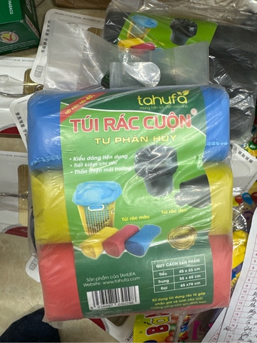 Túi rác màu (3 cuộn)