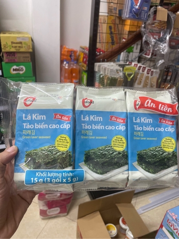 Lá kim tảo biển cao cấp 15g 3 gói