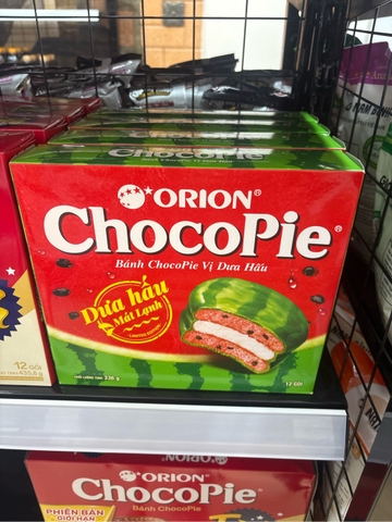 Bánh chocopie Dưa Hấu tết hộp 12c
