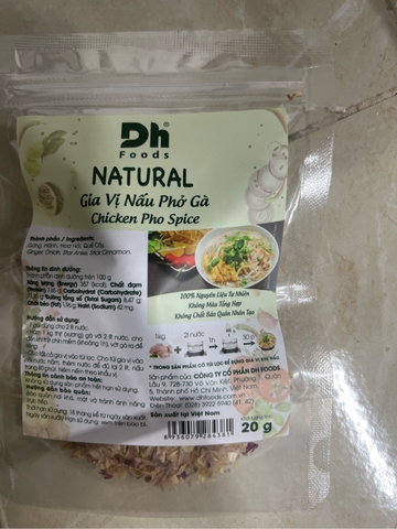 Natural Gia vị nấu phở gà 20g