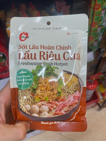 Sốt lẩu Riêu Cua hoàn chỉnh 180g