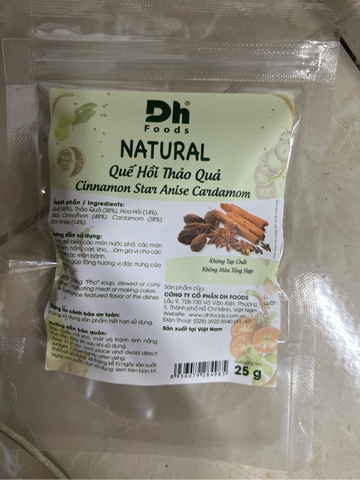 Natural Quế hồi thảo quả 25g