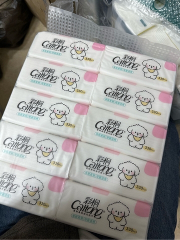 Giấy rút gấu hồng