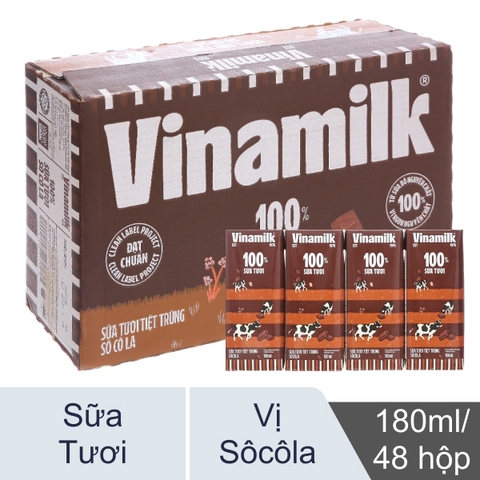 VNM Sữa tươi tiệt trùng socola 180ml