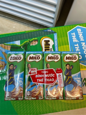 Sữa Milo ít đường 180ml