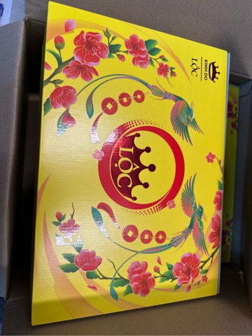 Hộp quà tết Lộc phú quý vàng 795,4g