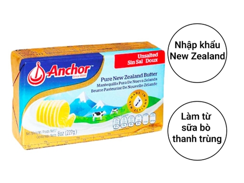 Bơ lạt Anchor gói 227g