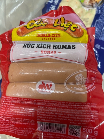 Xúc xích Romas 500g/túi