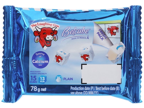 Phô mai vuông vị sữa Belcube gói 78g