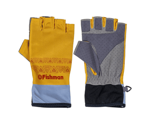 Fishman Summer 5-fingerless gloves, orange Size L