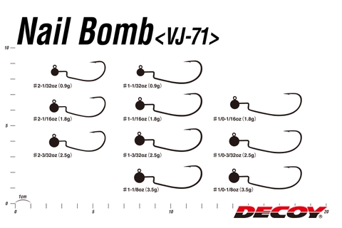 DECOY VIOLENCE JIGHEAD NAILBOMB VJ-71