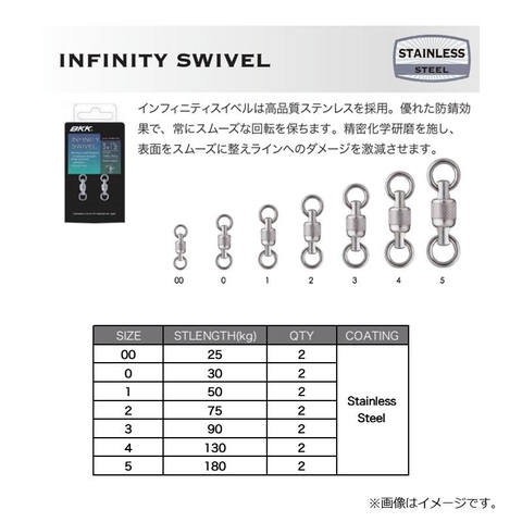 BKK STAINLESS STEEL BB SWIVEL