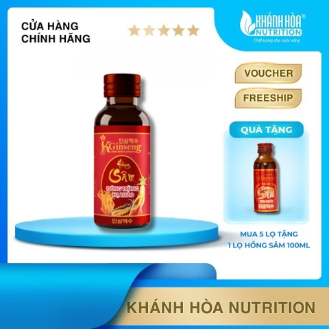 Nước Hồng Sâm Hàn Quốc KGinseng Đông Trùng Hạ Thảo - Lọ 100ml