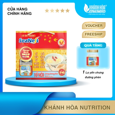 Nước Yến Sào Chưng Đường Phèn 12% - Khánh Hòa Nutrition - Block 5 Tặng 1 ( Lọ 70 Ml )