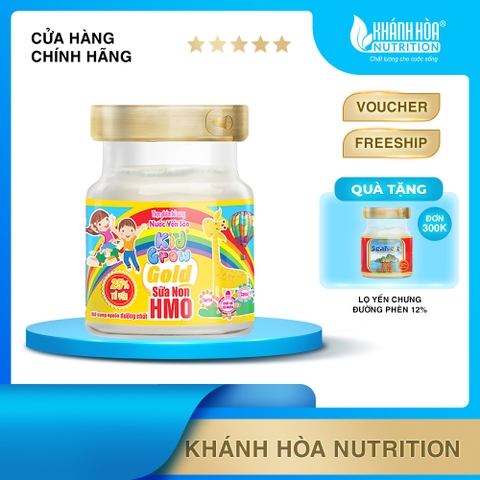 Nước Yến Sào Cho Bé KIDGROW Gold 25% Tổ yến Plus HMO Hũ 70 ML - Khánh Hòa Nutrition