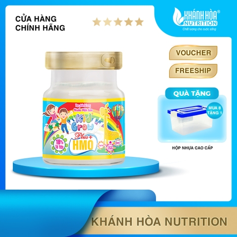 Nước Yến Sào Dành Cho Trẻ 18% Tổ Yến Kidgrow Bổ Sung HMO - Khánh Hòa Nutrition - Lọ 70ml