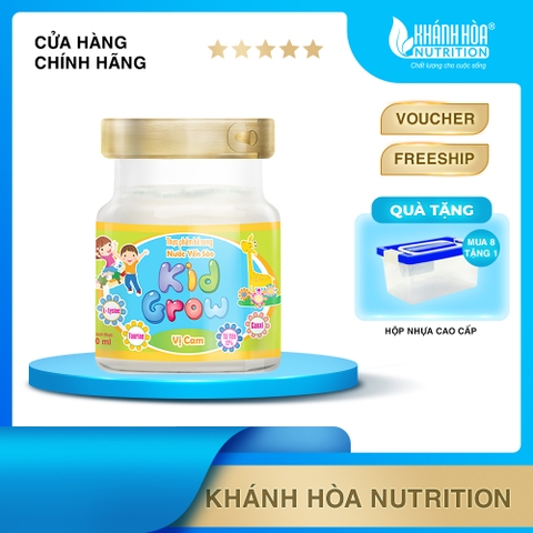 Nước Yến Sào Cho Bé KidGrow Vị Cam 12% Tổ Yến  - Khánh Hòa Nutrition - Lọ 70ml