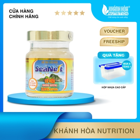 Nước Yến Sào Không Đường 12% Tổ Yến Seanest - Khánh Hòa Nutrition - Lọ 70 ML