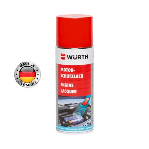 Chai Xịt Phục Hồi và Bảo Vệ Khoang Máy Ô Tô Wurth Engine Protective Lacquer 400ml Nhập Khẩu Chính Hãng CHLB Đức