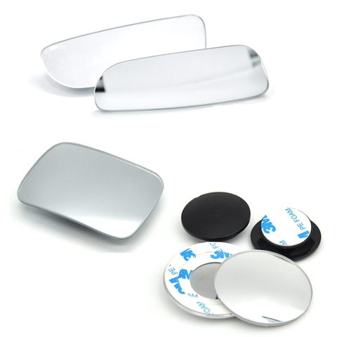 Gương Cầu Xóa Điểm Mù Ô Tô Xe Hơi LOẠI TỐT Hình Tròn, Oval, Chữ Nhật, Rẻ Quạt Xoay 360 Độ