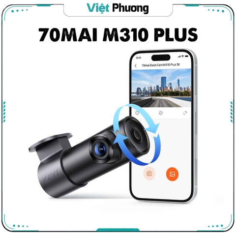 Camera Hành Trình Ô tô 70mai M310 Plus 3K Phiên Bản Mới 2025 QUỐC TẾ Độ Nét Cao (hàng Chính Hãng)