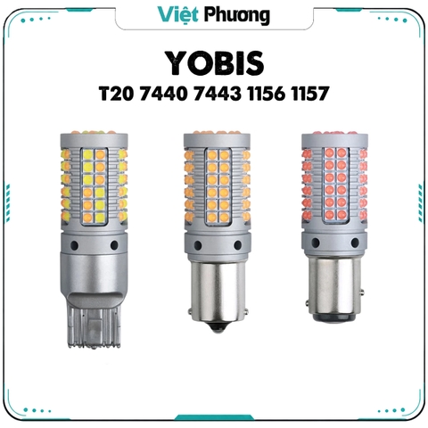 Đèn LED Phanh Hậu Stop Lùi Xi Nhan YOBIS SIÊU SÁNG CAO CẤP 12V 23W chân T20 7440 7443 1156 1157 cho Ô Tô Xe Hơi