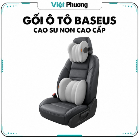 Gối Dựa Lưng Tựa Cổ Ô Tô Xe Hơi Cao Su Non BASEUS ComfortRide Series Cao Cấp Thoáng Khí Chống Đau Lưng