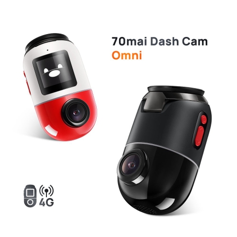 Camera Hành Trình 70mai Dash Cam Omni X200 Giám Sát Từ Xa Bằng Mạng 4G, Điều Khiển Xoay 360 Độ