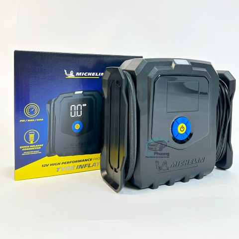 Máy Bơm Lốp Ô tô MICHELIN M2566 Cao Cấp 12V  Đa Năng Tự Ngắt cho Ô Tô, Xe Hơi, Xe Máy (mẫu 2025)
