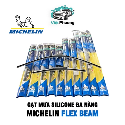 Gạt Mưa Ô Tô Cao Cấp MICHELIN Flex Beam Thân Mềm Hỗ Trợ Thay Ngàm Đa Năng Cho Hầu Hết Dòng Xe Hơi