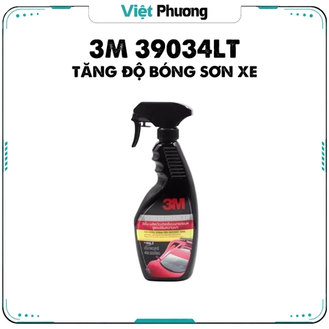 Chai Xịt Tăng Độ Bóng Bề Mặt Sơn Ô Tô Xe Máy 3M 39034LT Gloss Enhancer 400ml Làm mới Bề Mặt Xe (Nhập Khẩu Thái Lan)