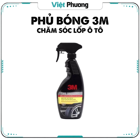 Chai Xịt Vệ Sinh Bảo Dưỡng Và Phủ Bóng Lốp Ô Tô Xe Máy 3M 39042LT Tire Dressing 400ml (Nhập Khẩu Thái Lan)