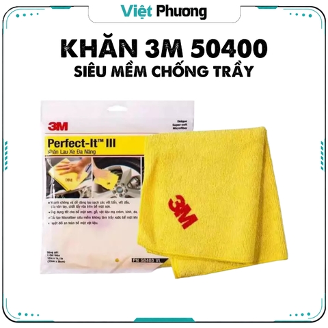 Khăn Lau Xe Hơi, Ô Tô, Mô Tô Chuyên Dụng Cao Cấp 3M Ultra Soft 50400 Perfect-It III (Siêu mềm, chống trầy xước)