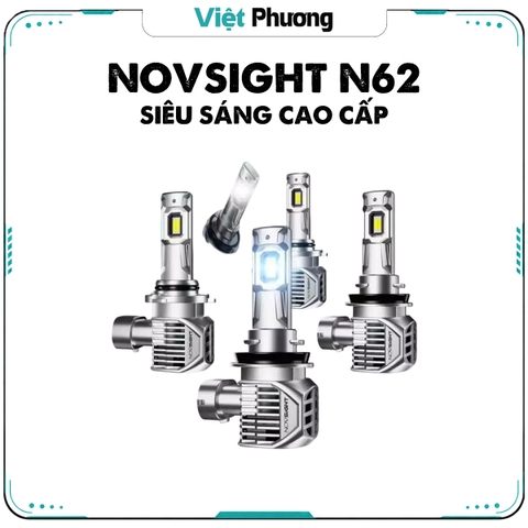 Đèn Pha, Cos LED Ô Tô Xe Hơi Siêu Sáng Cao Cấp NovSight N62 Ultra Series 22.000LM 6500K Chân H4 H7 H11 9005 9006