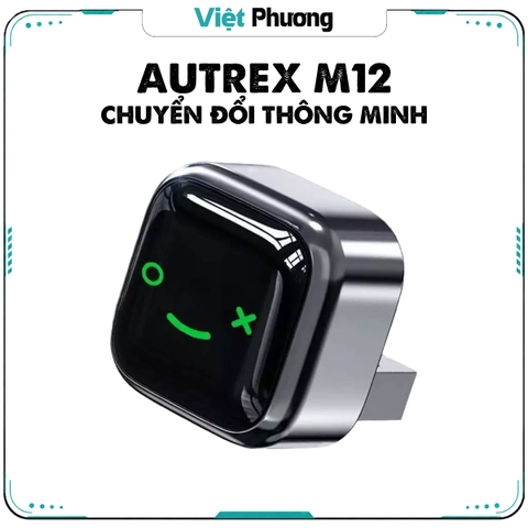 AUTREX M12 - USB Hỗ Trợ Chuyển Đổi Kết Nối Apple Carplay + Android Auto Không Dây Cho Ô Tô Xe Hơi