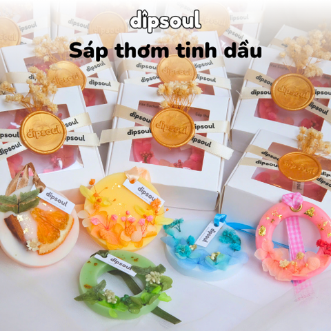 Sáp thơm hoa khô tinh dầu