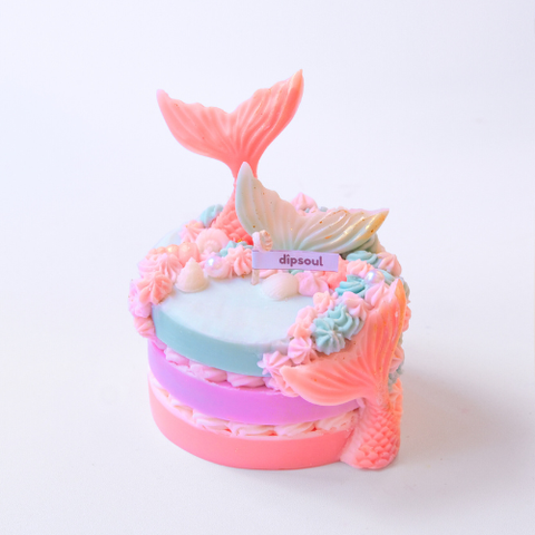 Nến thơm bánh kem Đuôi cá 3 tầng