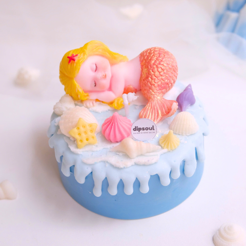 Nến thơm bánh kem Nàng tiên cá