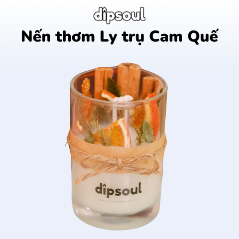 Nến thơm ly trụ Cam Quế