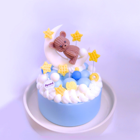 Nến thơm bánh kem Teddy Sleepy