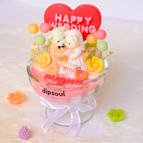 Nến thơm ly Happy Wedding