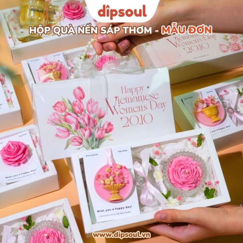 Set quà tặng nến Mẫu Đơn