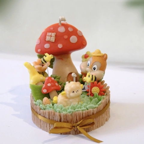 Nến thơm bánh Rừng nấm