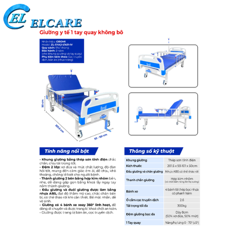Giường Y Tế OROMI ZL - SYA2-I/A01-IV New