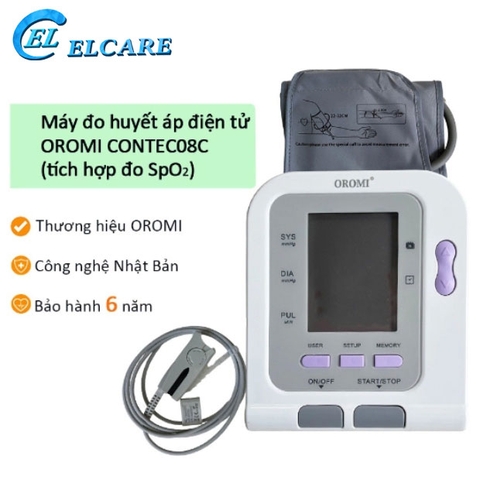 Máy Đo Huyết Áp và Nồng Độ Oxy OROMI Contec 08C