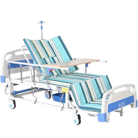 Giường Bệnh Nhân AKIKO A85-04 - Giường Y Tế 4 Tay Quay New