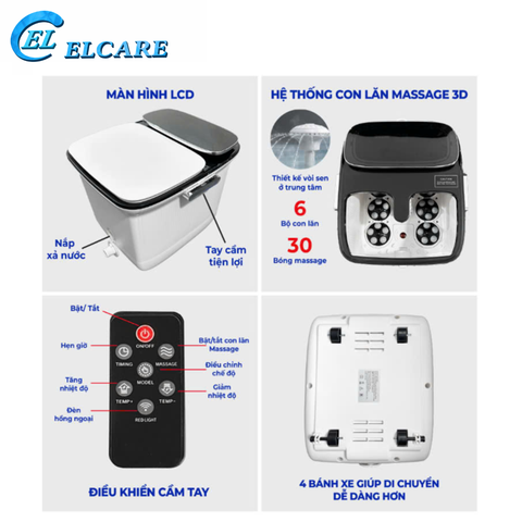 Bồn Ngâm Massage Chân Cao Cấp ORM-KW208 Phiên Bản Mới New