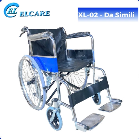 Xe Lăn Khung Thép Mạ Crom Gấp Gọn, Có Phanh Tay - XL-02